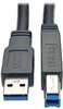 USB 3.0 SuperSpeed Active Repeater Cable (AB M/M), 25-ft. -- U328-025 - Image