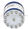 SP12T Latching DC to 12.4 GHz Terminated Electro-Mechanical Relay Switch, Self Cut Off, Auto Reset, Indicators, Diodes, up to 240W, 28V, SMA -- SEMS-4080-SP12T-SMA - Image