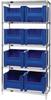 Open Wire Shelving, 5Shelves, 8Bin, Blue; Shelving Unit Type Quantum Storage - 44AC8166 - Newark, An Avnet Company