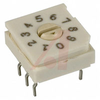 Switch, DIP; 0.390 in. L x 0.350 in. W x 0.225 in. H; 10; Rotary; Thru-Hole - 70216710 - Allied Electronics, Inc.