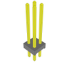 Headers, Male Pins - 612-MTMM-102-11-G-D-405-ND - DigiKey