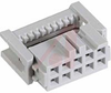 IDC SOCKET CONNECTOR;10 CONTACTS - 70115103 - Allied Electronics, Inc.