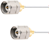 Low Loss 1.85mm Male (Plug) to 1.85mm Male (Plug) Cable 047 Coax Up To 70 GHz, 1.4 VSWR in 6 Inch, Tin Plated Copper Outer Conductor - FMCA2087-6 - Fairview Microwave Inc.