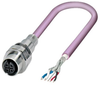 Sensor Cord, 5P, M12 Rcpt-Free End, 0.5M; Connector To Connector Phoenix Contact - 01AC7017 - Newark, An Avnet Company