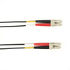 10m (32.8ft) LCLC BK OM1 MM Fiber Patch Cable INDR Zip OFNR -- FOCMR62-010M-LCLC-BK - Image