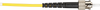 2m (6.5ft) STST YL OS2 SM Fiber Patch Cable INDR Zip OFNR - EFN310-002M-STST - Black Box