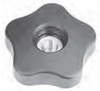 Plastic Lobe Knobs with Tapped Through Hole by ELESA® - 33832 - Jergens, Inc.