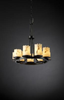 FAL-8766-12-MBLK Mid. Chandeliers-Pillar Candle - 497844 - Capital Lighting, Inc.