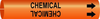 Brady Bradysnap-On B-915 Black on Orange Plastic Snap-On Pipe Marker - 1/2 in Character Height - Printed Msg = CHEMICAL - 4309-A - 754473-66982 - R. S. Hughes Company, Inc.