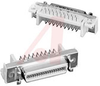 Connector, Mini D Ribbon, Boardmount Thru Hole Right Angle Receptacle,Shielded -- 70114446