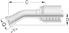 One-Piece Alfacrimp Fittings, 22.5º SUPERCAT Flange - S Series -- S-1212-CFL2 - Image