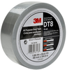 3M DT8 Silver Duct Tape - 48 mm Width x 54.8 m Length - 8 mil Thick - 98118 - 076308-98118 - R. S. Hughes Company, Inc.