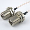 N Female Bulkhead to N Female Bulkhead Cable RG316 Coax in 72 Inch - FMC1111316-72 - Fairview Microwave Inc.