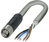 Sensor Cord, M12 Rcpt, Free End, 5M Rohs Compliant Phoenix Contact - 14AJ3050 - Newark, An Avnet Company