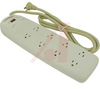 Surge strip, 8 outlet, switch, 90 degree plug, 6 ft. cord - 70091578 - Allied Electronics, Inc.