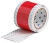 Brady Permasleeve B-342 White Polyolefin Thermal Transfer Die-Cut Thermal Transfer Printer Sleeve - 2 in Width - 0.182 in Height - 0.023 in Min Wire Dia to 0.08 in Max Wire Dia - Double-Side Printable - 662820-32510 - R. S. Hughes Company, Inc.