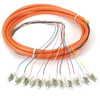 3m LC OM1 62.5-Micron MM Fiber Pigtail 12-Strand OFNR PVC Orange - FOPT50M1-LC-12OR-3 - Black Box