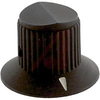 Knob; Polycarbonate; Round w Arrow on Dial; Black; 0.250 in. Round; 0.7 in. - 70207004 - Allied Electronics, Inc.