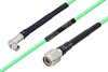 Temperature Conditioned SMA Male Right Angle to TNC Male Low Loss Cable 24 Inch Length Using PE-P142LL Coax - PE3M0153-24 - Pasternack