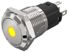 Panel Indicator, Yellow, 12V, Solder; Led Color Eao - 60AC7279 - Newark, An Avnet Company