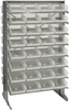 2 Side Sloped Rack, 16Shelves, 64Bin/clr; Shelving Unit Type Quantum Storage - 42AC5613 - Newark, An Avnet Company