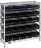 Open Wire Shelving, 6Shelves, 25Bin, Blk; Shelving Unit Type Quantum Storage - 44AC8211 - Newark, An Avnet Company