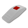 Carling Technologies VVARG00-000 Contura II Switch Actuator, Plastic, Gray with Red Lens - 44337 - Waytek, Inc.