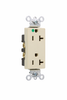 Heavy-Duty Decorator Hospital Grade Receptacle -- 26322HGW - Image