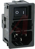 Module, Pwr Entry;AC Inlet, Fuseholder,Line Switch, Snap-In Mt;10A;250VAC - 70080687 - Allied Electronics, Inc.