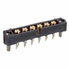 6 Pos. Male SIL Coax Vertical Throughboard Conn. Jackscrews - M80-MV312M3-06 - Harwin Plc