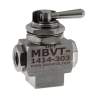 1/4-28 Threaded Ports, Selector Ball Valve - MBVT-1414 - Beswick Engineering Co., Inc.