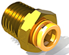 Precision Metal Orifices - Push-On Tube Adapters, 1/4