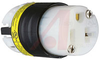 Connector,EHU GCM,20A, 125V,2 Pole, 3 Wire Ground,NEMA Config:5-20R,Black and Wh - 70050659 - Allied Electronics, Inc.