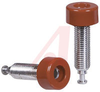 Jack, Banana; Banana Jack; 30 VAC/60 VDC (Max.); 15 A; Brass; Polycarbonate - 70197290 - Allied Electronics, Inc.