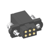3+3 Pos. Female Receptacle DIL Straight 22 AWG Cable Connector Kit, 1mm Extended Wall, 101Lok, Gold - M80-4D20605FCA - Harwin Plc