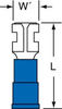 3M Scotchlok Blue Butted Nylon Butted Quick-Disconnect Terminal MNG14-187DFX - 0.77 in Length - 0.085 in Inside Diameter - 051128-58672 - R. S. Hughes Company, Inc.