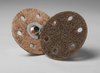 3M Scotch-Brite SC-DM Non-Woven Aluminum Oxide Quick Change Disc - Coarse Grade - 3 in Diameter 6 Vacuum Holes - 64682 - 048011-64682 - R. S. Hughes Company, Inc.