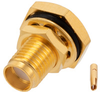 SMA Female (Jack) Bulkhead Connector for FM-SR141ALTN, FM-SR141TB, FM-SR141TBJ, FM-SR141CUTN, FM-SR141CU Cable, Solder - FMCN1595 - Fairview Microwave Inc.