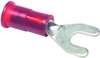 Terminal, Spade/fork, #6, Crimp, Red; Product Range Multicomp - 14T2593 - Newark, An Avnet Company
