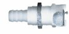 Quick-Disconnect Panel-Mount Hose Barb Fitting Body; 3/8