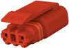 Plug Housing, 2Pos, Thermoplastic, Red; Product Range Te Connectivity - 10AC9967 - Newark, An Avnet Company