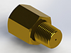 Pressure Snubbers - NPT Pipe Adapter - VVP-8-BR - O'Keefe Controls Co.