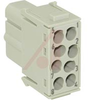 Han EE Module, Female Insert, 8 contacts, 400 volts, 16 Amps - 70104239 - Allied Electronics, Inc.
