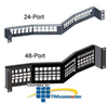 Leviton QuickPort Field-Configurable Angled Patch Panel - 4W256-H24 - TelephoneStuff.com