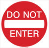 Brady B-959 Aluminum Square White Restricted Area / No Trespassing Sign - 24 in Width x 24 in Height - Reflective - TEXT: DO NOT ENTER - 80076 - 754476-80076 - R. S. Hughes Company, Inc.