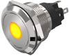 Panel Indicator, Yellow, 24V, Solder; Led Color Eao - 60AC7539 - Newark, An Avnet Company