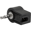 Plug, solder terminal, insulated, 3-pole, Audio Plug/Sockets, 2.5 mm -- 4831.1320 - Image