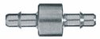 Barbed Fittings; Straight Connector, 316 SS, 1/16