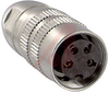 Connector, Circular; 4; 0.75; 5 A; 250 VAC; 10^13 Ohms; lt lt= gt= 5 Milliohms; - 70151632 - Allied Electronics, Inc.
