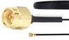 SMA Male to WMCX 1.6 Plug Cable 0.81mm Coax in 3 Inch and RoHS Compliant - FMCA1029-3 - Fairview Microwave Inc.